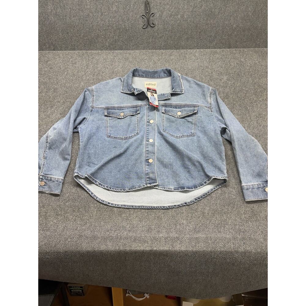 Edited by Remi Bader Size XL Women's Denim Blue Jean Top